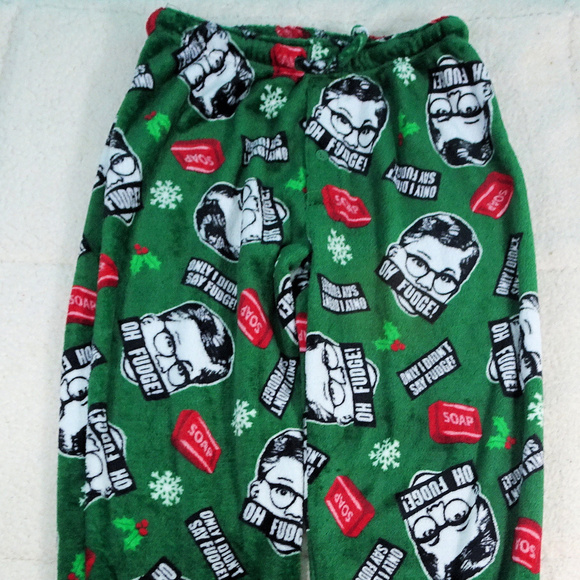 A Christmas Story Ralphie Sleepwear Pants Medium - Picture 1 of 8
